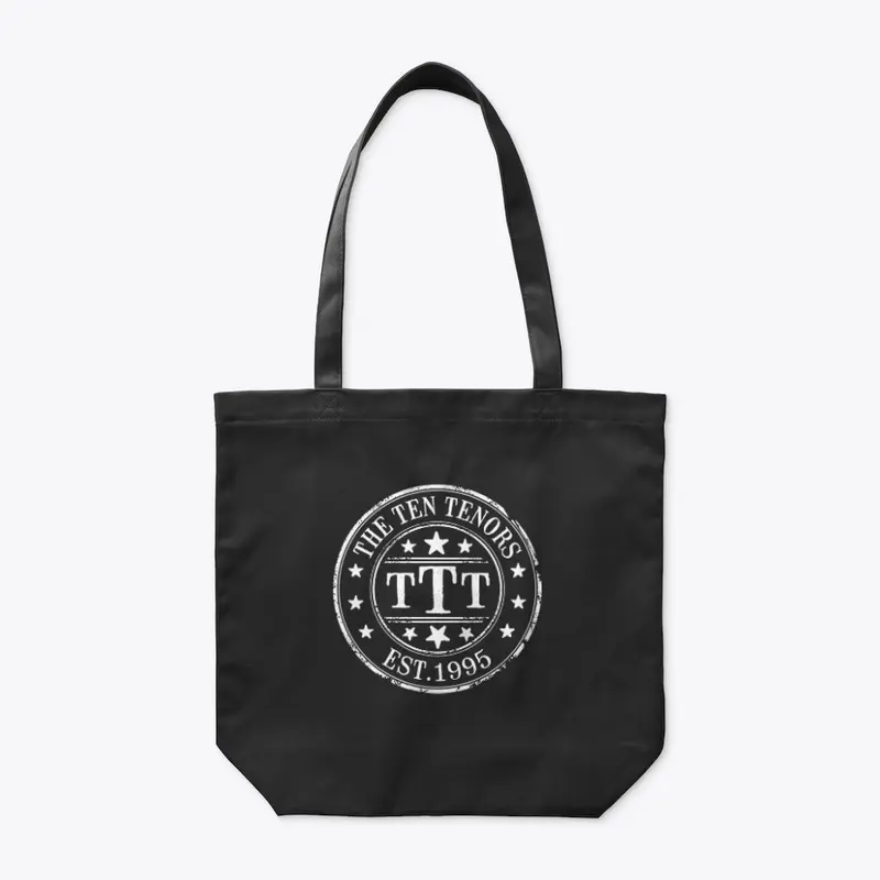 Black organic tote bag